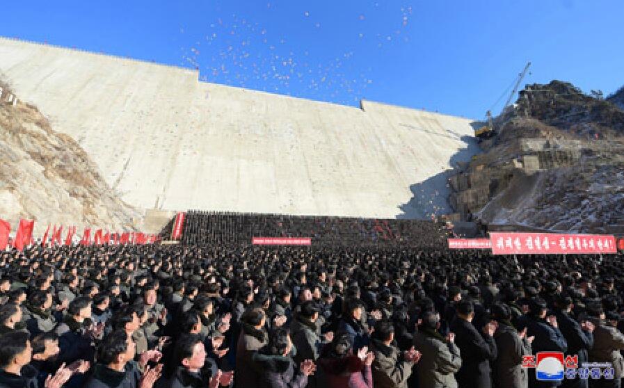 朝鲜八乡水坝竣工 去年被金正恩狠批:30多年未完
